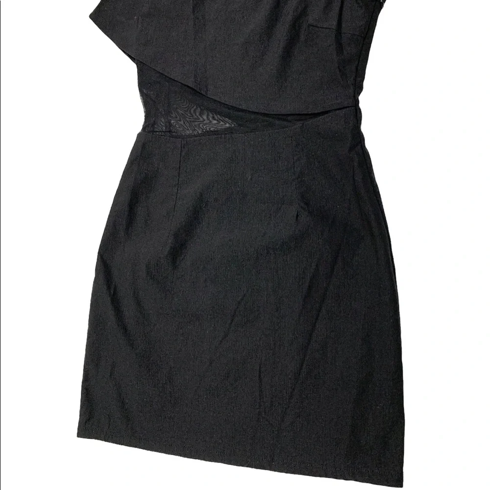 Superdown One Shoulder Sheer Waist Dress - Picture 7 of 8